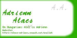 adrienn alacs business card